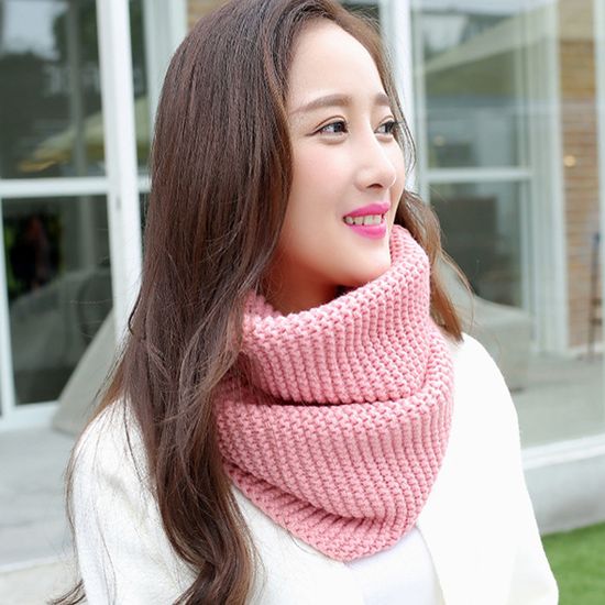 [아일렌]프롬즈 니트 넥워머(핑크)