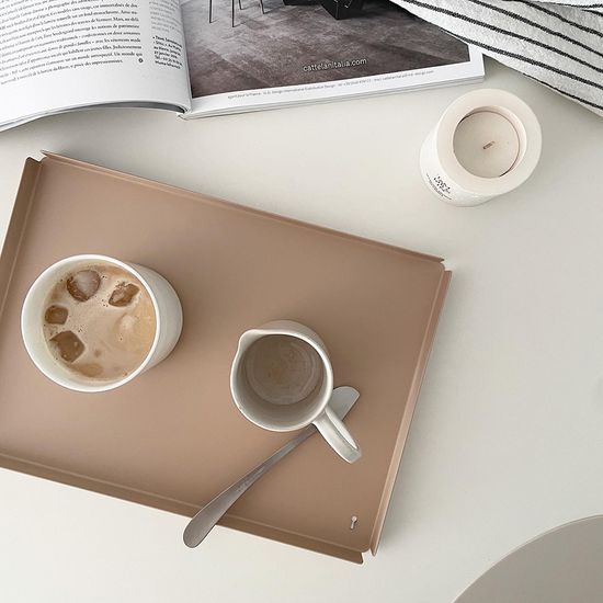 철재 트레이 카페 쟁반 사각 L