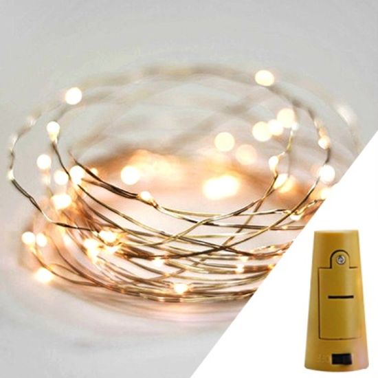 스트링라이트 와인코르크 골드_코퍼 와이어