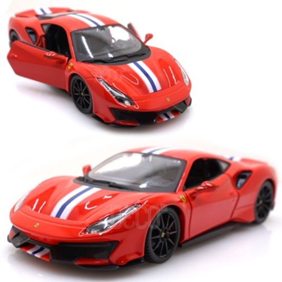 1:24 페라리 488 피스타 레이싱카 미니카 다이캐스트
