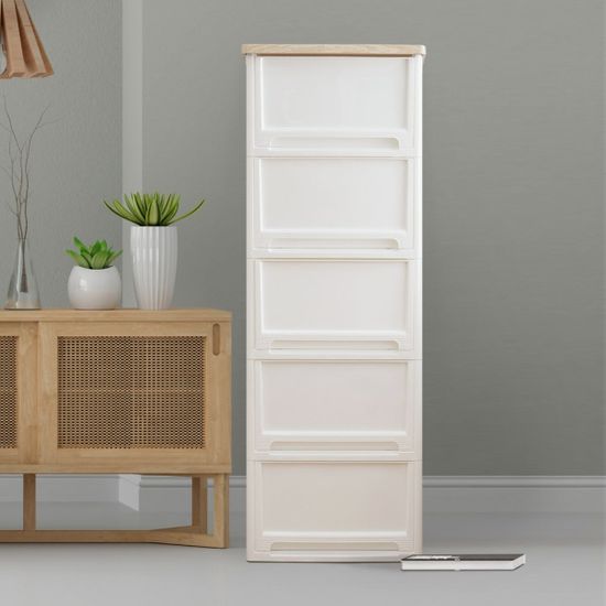 어반 우드상판 베이직 서랍장 5단 (3color)