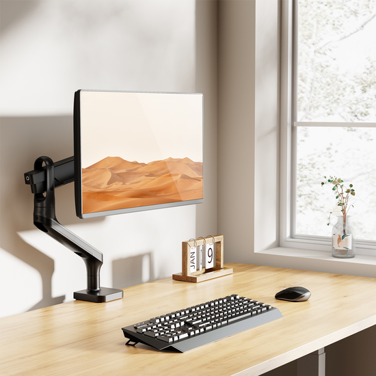 루나랩 모니터암 32인치 베사홀 아우라 싱글 모니터암