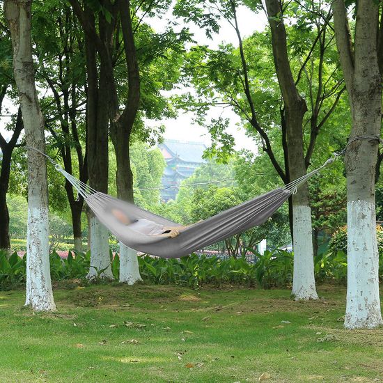 [엣모어]힐링존 캠핑 해먹(190x90cm) (그레이)