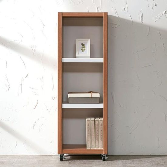 롤링 3단 이동형 미니 책장 슬림 틈새장 400 (착불)