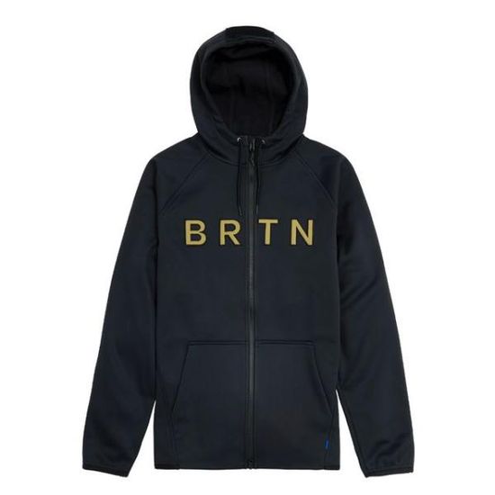 버튼 M CROWN WPF FZ TRUE BLACK 워더프루프 후드집업