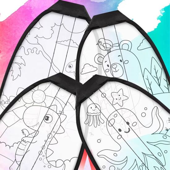 캐릭터 연날리기 새총 색칠 DIY 세트 글라이더 장난감