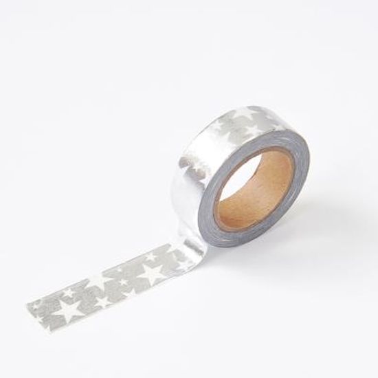 왈가닥스 포일 마스킹테이프 - 72 Silver Star