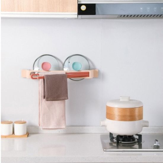 다용도 주방 냄비뚜껑 거치대 수납 행거걸이 행주걸이