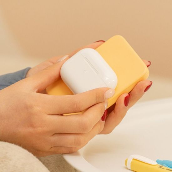 카카오프렌즈 어부바 무선 충전 보조배터리5000mAh-어부바 무선 보조배터리_어피치