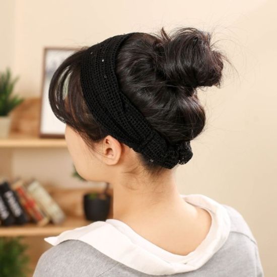 [엔젤슈슈] 메쉬 와이드 터번 헤어밴드 패션 머리띠