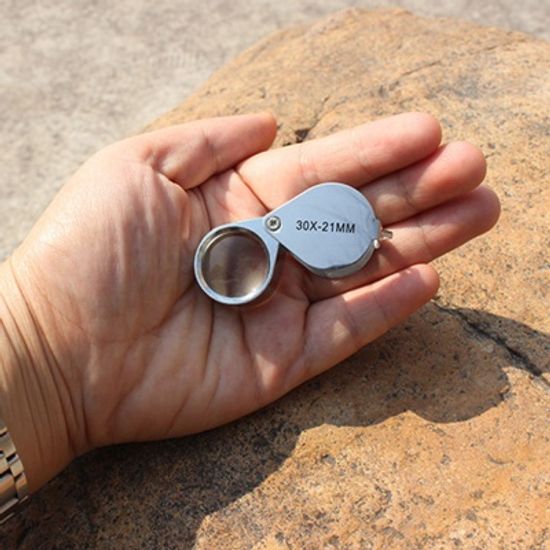 휴대용 미니 돋보기(10배율) / 고배율 확대경