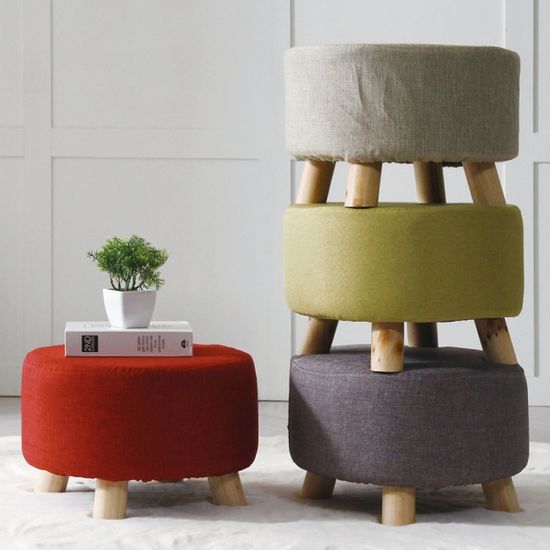 파니니 풋스툴 화장대의자 쇼파 발받침