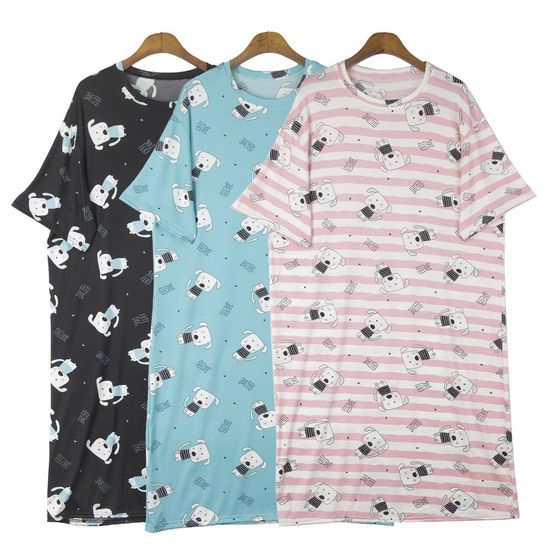 도그 반팔 잠옷원피스 SD-220436(WA4061B)