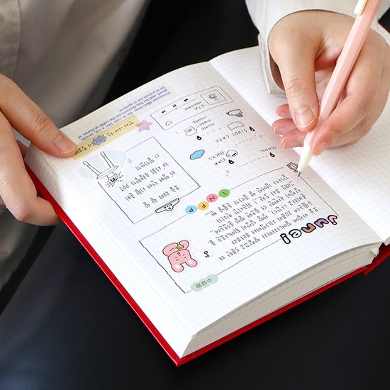 프리즘 280 모눈 양장 노트 (B6, 32절)