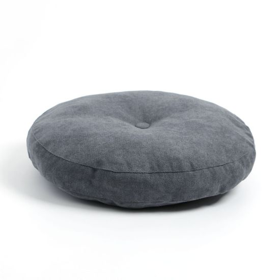폭신빵빵 원형 쿠션방석(55cm) (챠콜)