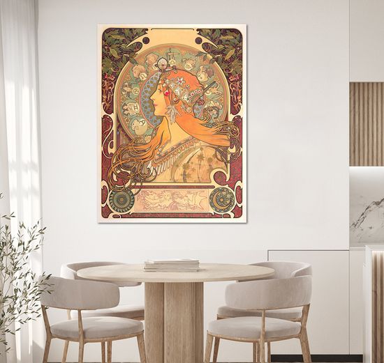 알폰스무하 명화 액자 전시회 그림 거실 인테리어