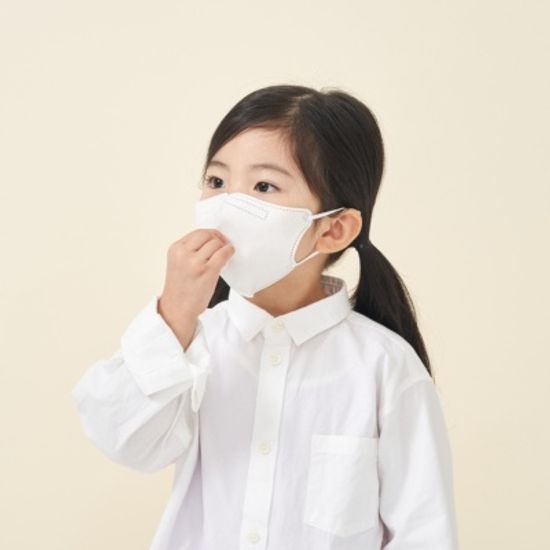 흰색 국내산 유아 어린이 캐릭터 마스크 아이다움