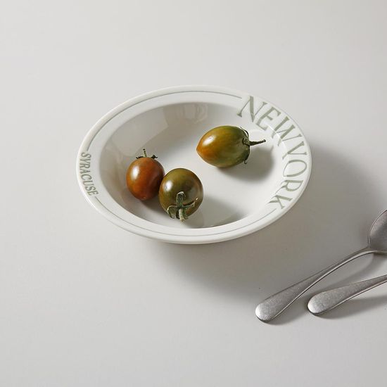 접시 플레이트 시라쿠스접시 레터링 쿠프15cm 앞 나눔