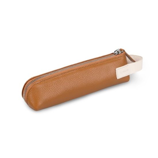 Zippered Pencil Case (가죽)탄