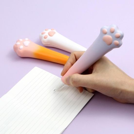 핑크풋 냥냥이스퀴시중성펜(0.5mm)