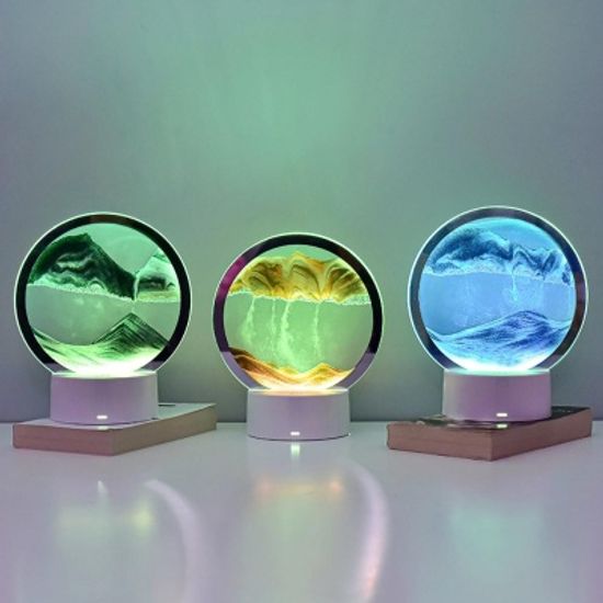 모래멍 샌드아트 럭셔리 LED 모래시계 무드등
