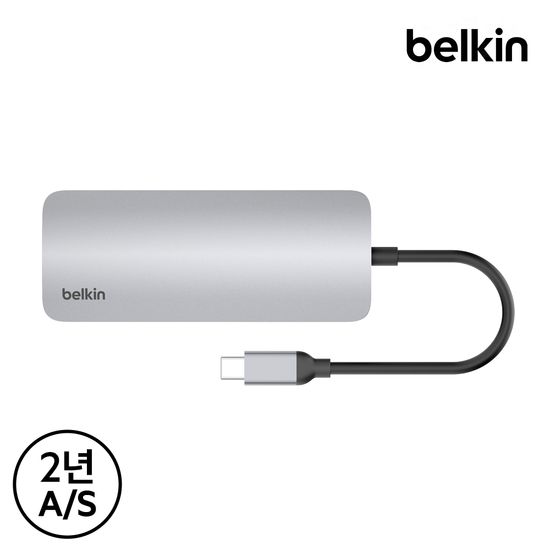 벨킨 7in1 C타입 멀티허브 100W충전 4K 60Hz AVC009fq