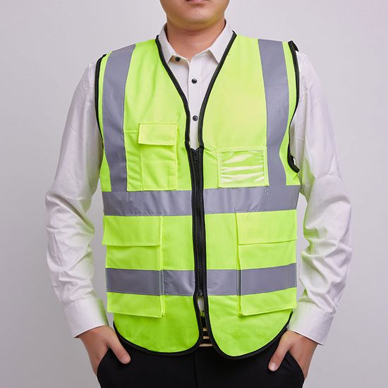 안전 작업 형광 야광 망사 반사 조끼 근무 복 상의