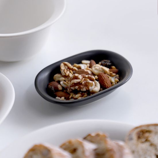 바이엔 반무광 도자기 타원찬기 4p세트 2color 택1