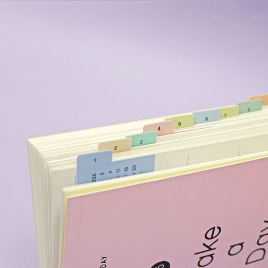 오첵 2026 캘린더 인덱스 스티커