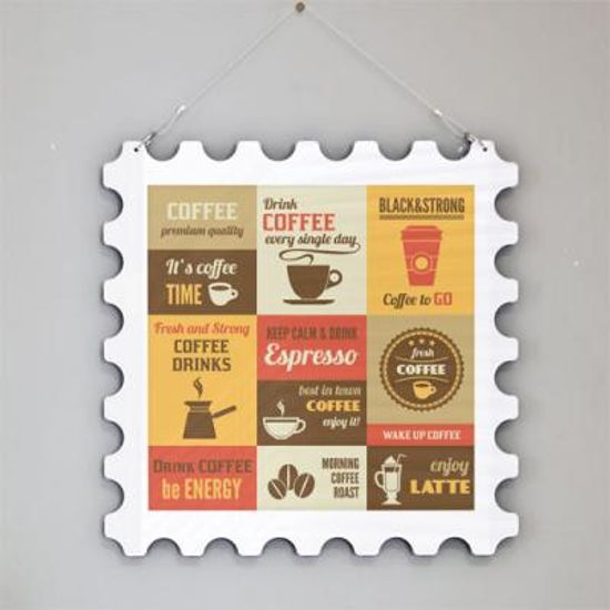 nq154-행잉액자_커피일러스트(우표중형)