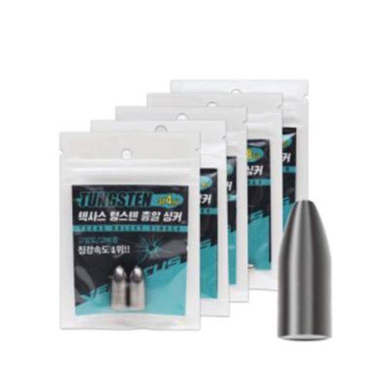 싸파 베나투스텍사스텅스텐총알 싱커 배스 낚시 1/4oz