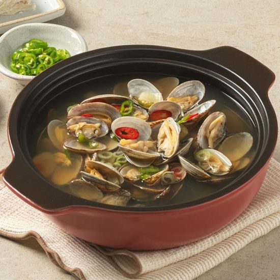[마시꾸나] 국내산 담백한 바지락 맑은탕 (576g) x1팩
