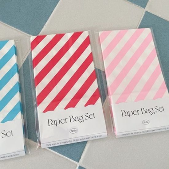 Stripe Paper Bag 스트라이프종이봉투(10장)