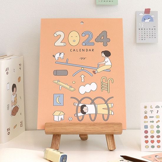 2024 일상 벽걸이 달력 - 하고 싶은 대로 (A4)
