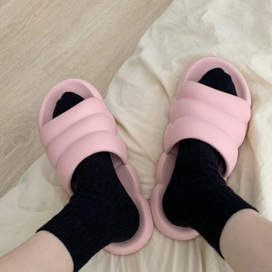 [아일렌]뚱카롱 구름 슬리퍼(235-240mm) (핑크)