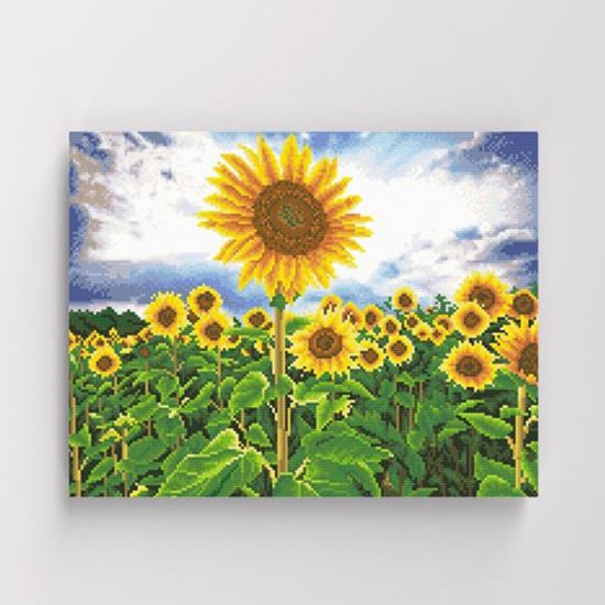 보석십자수 명화 풍경 광활한 해바라기 40x50