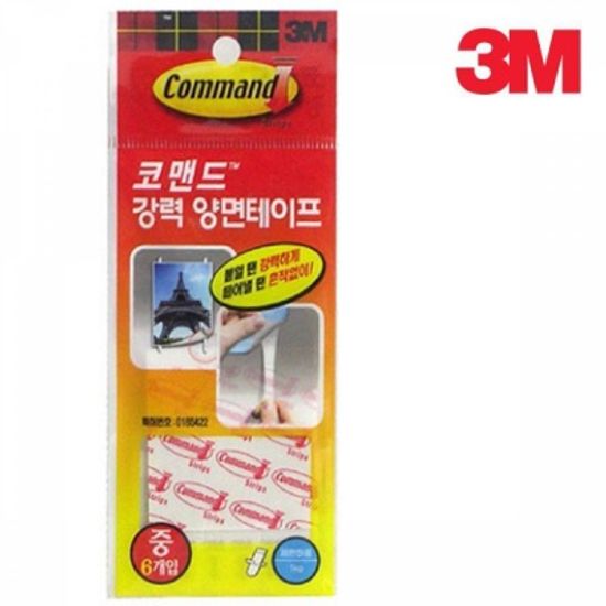 3M 17024M 코맨드 양면테이프(중) 6개입