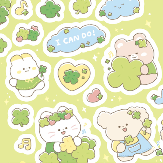 [꾸밍] 또또프렌즈_행운가득 클로버 댄스