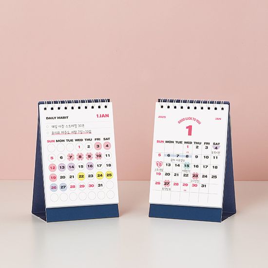 (2025 날짜형) 미니 캘린더 데일리 해빗 2025