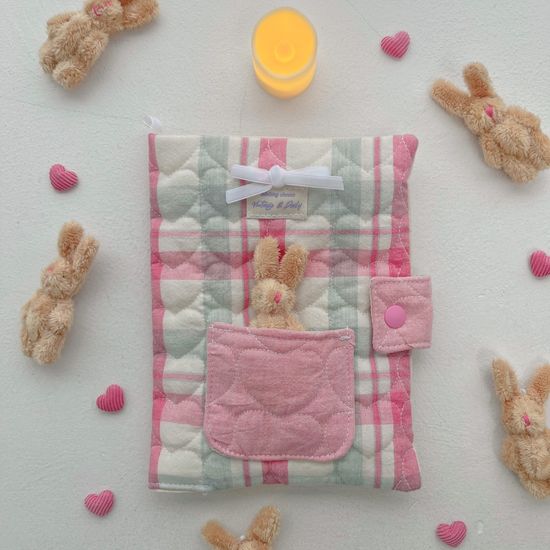 멜팅치즈 하트통통 북커버 B6 A5