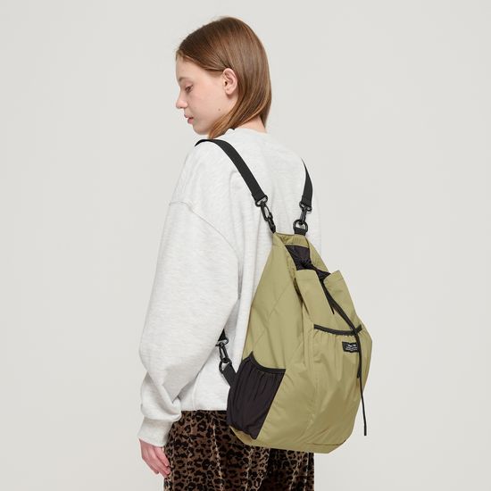 드로우 스트링 백팩 (올리브)