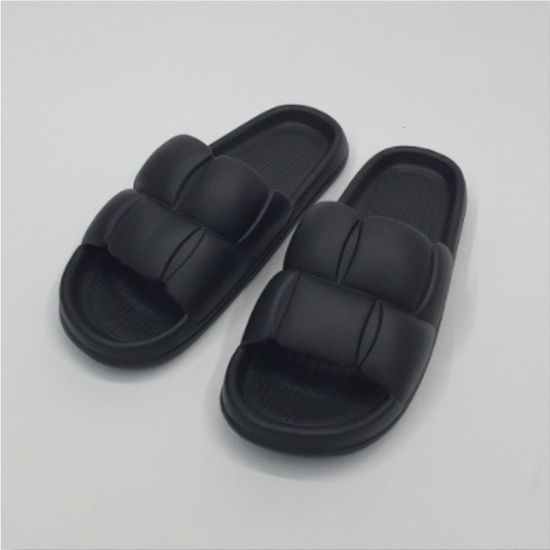 심플실내화 두툼한 블랙 쿠션슬리퍼(WFG5TLW)