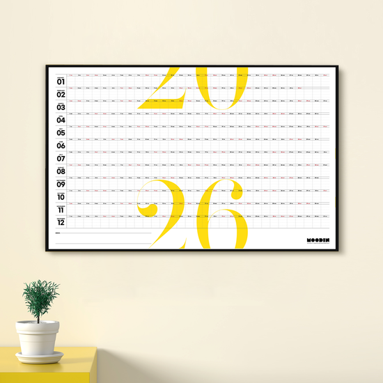 2026 무딘 대형 포스터 플래너 캘린더 세트(2매)_4종