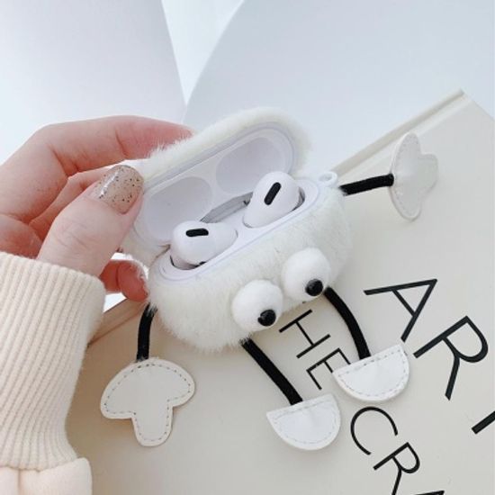 에어팟 1/2/프로 커플 왕눈이 인형 털 뽀글이 케이스