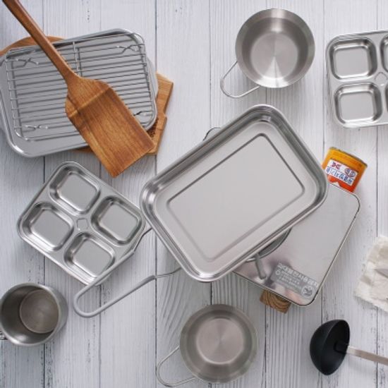 클레버팟 스텐 304 멀티 캠핑 반합 (1.6L / 2.4L)