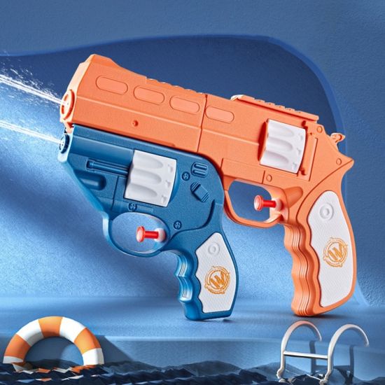 2 in 1 더블건 리볼버 소형 권총 물총 워터건 워터밤
