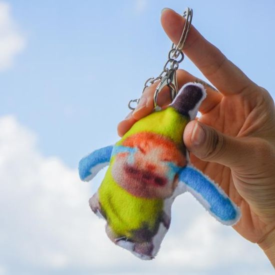 해피캣 바나나캣 인형 키링 우는 소리나는 고양이 밈