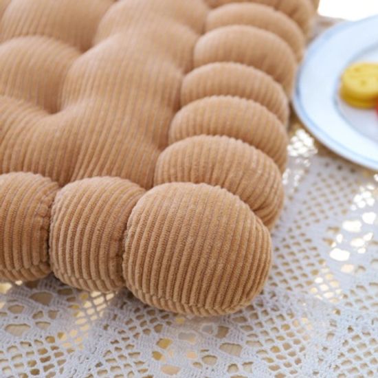 푹신푹신 사각 비스킷 맛있는 쿠키 골덴 쿠션 방석