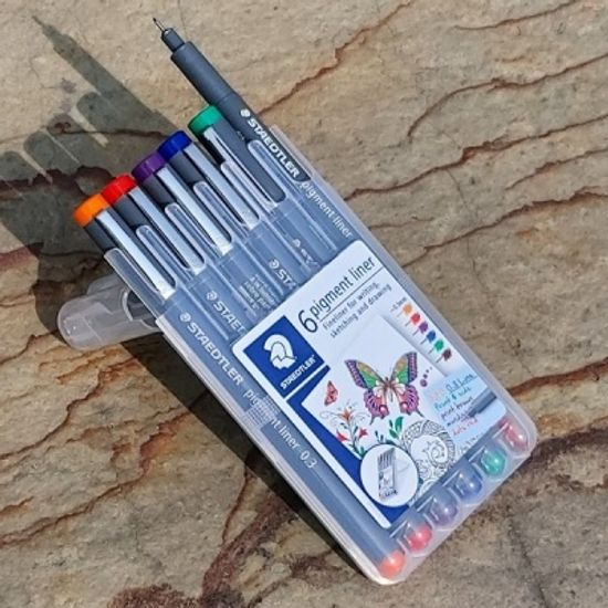 스테들러 피그먼트라이너 0.3mm Basic 6색 30803-SSB6