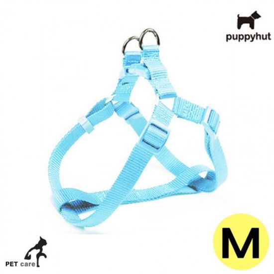 애견용품 퍼피헛 스카이블루 15mm M 하네스(WFGDX84)